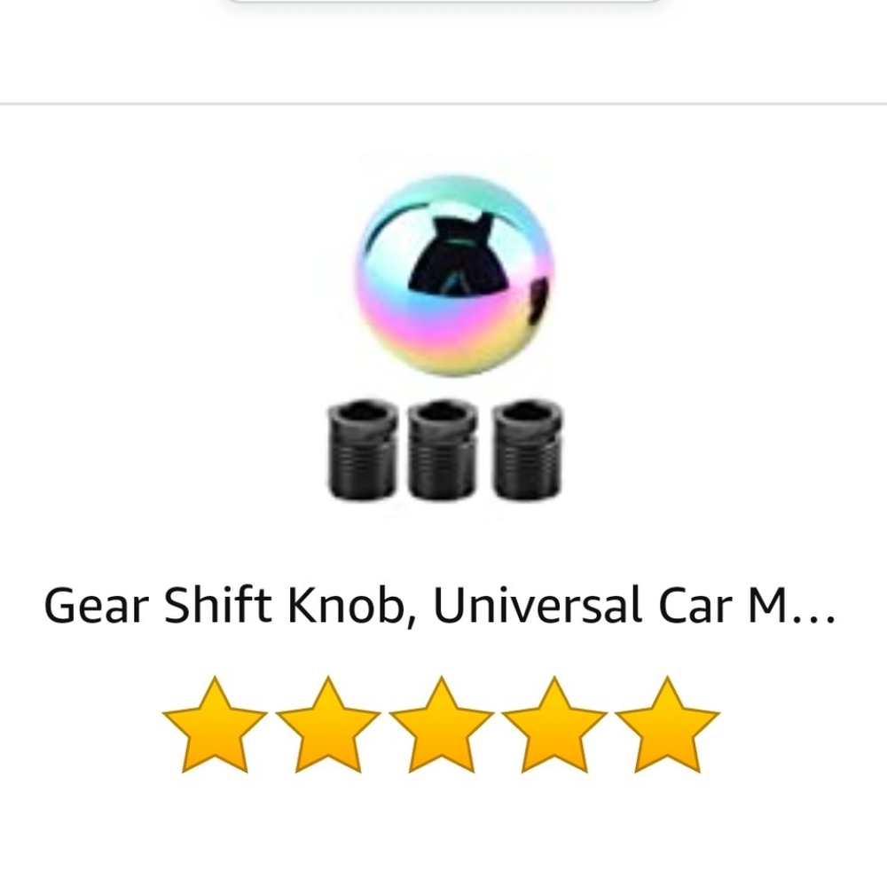 Gear shift knob multicolor & universal.